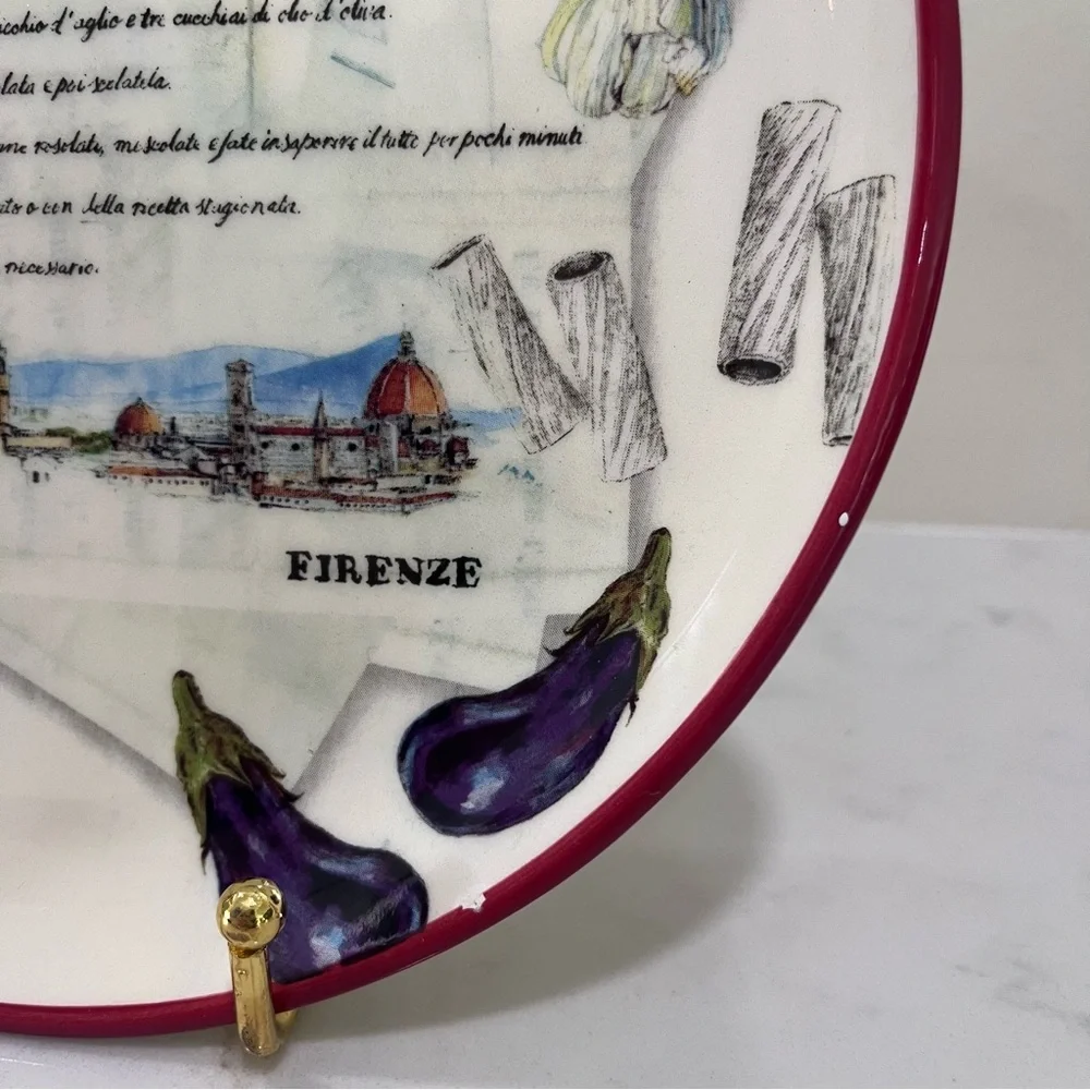 Williams-Sonoma Italian Recipes Plates – Set of 3 (2010, Made in Portugal)